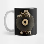 Pixxa Funny Vinyl Geek The Plural Of Vinyl Is Vinyl Gift Distressed Weathered Kupa Bardak