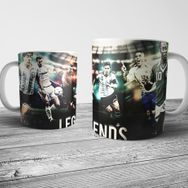 Pixxa Futbolun Efsaneleri Ronaldo Messi Pele Maradona Zidane Kupa Bardak Model 1