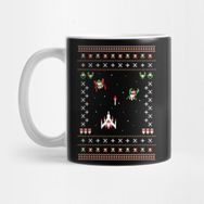 Pixxa Galaga Ugly Holiday Sweater Kupa Bardak