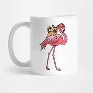 Pixxa German Shepherd Riding Flamingo Kupa Bar dak