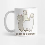 Pixxa Get Ready For The Alpacalypse Awesome Funny Alpaca Pun Design Kupa Bardak
