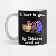 Pixxa Gitmem Lazım Tavuklarımın Bana Ihtiyacı Var Stardew Valley Kupa Bardak