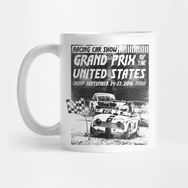 Pixxa Grand Prix Of The United States Vintage Racing Design Kupa Bardak