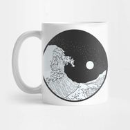 Pixxa Great Wave Yin Yang Kupa Bardak