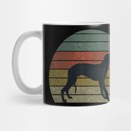 Pixxa Greyhound Dog Sunset Vintage Dog Silhouette Kupa Bardak