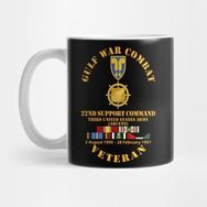 Pixxa Gulf War Combat Vet W 22ND Support Command - Branch W Svc Kupa Bardak