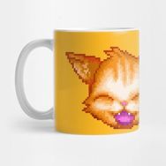 Pixxa Happycat Pixel Art Kupa Bardak
