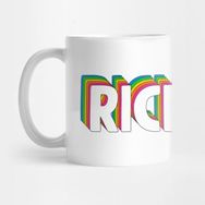 Pixxa Hello My Name Is Richard Rainbow Name Tag Kupa Bardak
