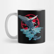 Pixxa Humpback Whale Breaching Anime Balina Kupa Bardak