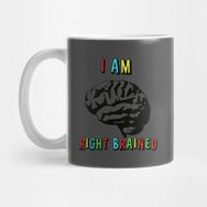 Pixxa I Am Right Brained Kupa Bardak