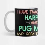 Pixxa I Have Two Titles Harpist And Pug Mom Kupa Bardak