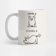 Pixxa Inhale Exhale Pig Kupa Bardak