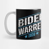 Pixxa Joe Biden And Elizabeth Warren On The Same Ticket President 46 And Vice President In 2020 - Distressed Text Version Kupa Bardak