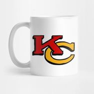 Pixxa Kansas City Chiefs Hand Drawen Logo Kupa Bardak
