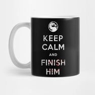 Pixxa Keep Calm And Finish Him Kupa Bardak