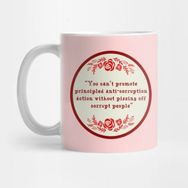 Pixxa Kent Corruption Quote Needle Point Kupa Bardak