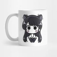 Pixxa Komi Can't Communicate Komi Cat Komi San Manga Blush Kupa Bardak