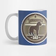 Pixxa Labradoodle Dad Distressed Labradoodle Silhouette Design Kupa Bardak