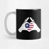 Pixxa Liberia Love Flag Hand Designs Kupa Bardak