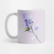 Pixxa Lilac Flower Twig Kupa Bardak