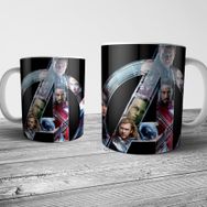 Pixxa Model 1 Avengers Yenilmezler Logo Kupa Bardak