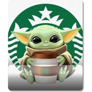 Pixxa Model - 1 Baby Yoda Starbucks Bilek Destekli Mouse Pad