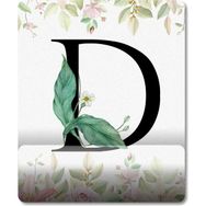 Pixxa Model - 1 D Harfi - Çiçekli Harf Bilek Destekli Mouse Pad