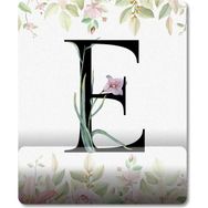 Pixxa Model 1 E Harfi -Çiçekli Harf Bilek Destekli Mouse Pad
