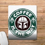 Pixxa Model 1 Mandalorian Starbucks Coffee This is the Way Star Wars-Kahve Bilek Destekli Mouse Pad