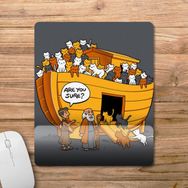 Pixxa Model 1 Nuh'un Gemisi Kedi-Noah's Ark Bilek Destekli Mouse Pad