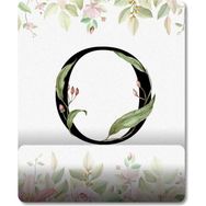 Pixxa Model 1 O Harfi - Çiçekli Harf Bilek Destekli Mouse Pad