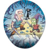 Pixxa Model -1 Oval Disenchantment Bilek Destekli Mouse Pad