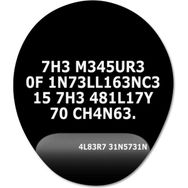 Pixxa Model 1 Oval Einstein the Measure of Intelligence is the Ability to Change Bilek Destekli Mouse Pad
