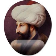 Pixxa Model -1 Oval Fatih Sultan Mehmet Bilek Destekli Mouse Pad
