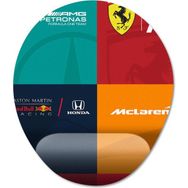 Pixxa Model 1 Oval Formula 1 Logosu Bilek Destekli Mouse Pad