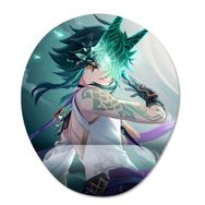 Pixxa Model -1 Oval Genshin Impact - Xiao Bilek Destekli Mouse Pad
