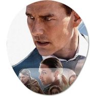 Pixxa Model - 1 Oval Görevimiz Tehlike 7 - Mission Impossible 7 Bilek Destekli Mouse Pad