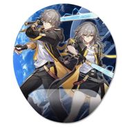 Pixxa Model -1 Oval Honkai Star Rail Bilek Destekli Mouse Pad