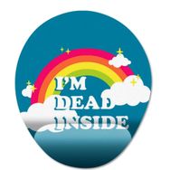 Pixxa Model 1 Oval I'm Dead Inside Bilek Destekli Mouse Pad