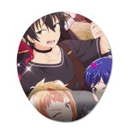 Pixxa Model -1 Oval Isekai Shoukan Wa Nidome Desu Bilek Destekli Mouse Pad