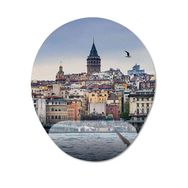 Pixxa Model -1 Oval İstanbul Gezgin Seyahat Bilek Destekli Mouse Pad