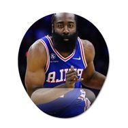Pixxa Model -1 Oval James Harden Philadelphia 76ERS Nba Bilek Destekli Mouse Pad