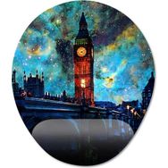 Pixxa Model -1 Oval Londra Gezgin Seyahat Bilek Destekli Mouse Pad