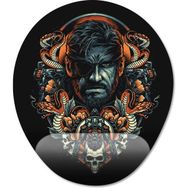 Pixxa Model -1 Oval Metal Gear Solid Snake Bilek Destekli Mouse Pad
