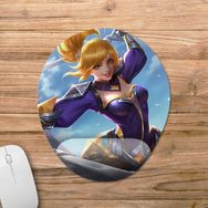 Pixxa Model -1 Oval Mobile Legends Fanny Bilek Destekli Mouse Pad