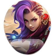 Pixxa Model -1 Oval Mobile Legends-Ixia Bilek Destekli Mouse Pad