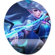 Pixxa Model -1 Oval Mobile Legends-Miya Bilek Destekli Mouse Pad