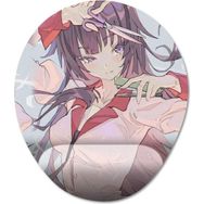 Pixxa Model -1 Oval Monogatari-Senjougahara Hitagi Bilek Destekli Mouse Pad