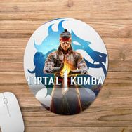 Pixxa Model -1 Oval Mortal Kombat 1 Bilek Destekli Mouse Pad