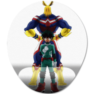 Pixxa Model -1 Oval My Hero Academia Bilek Destekli Mouse Pad